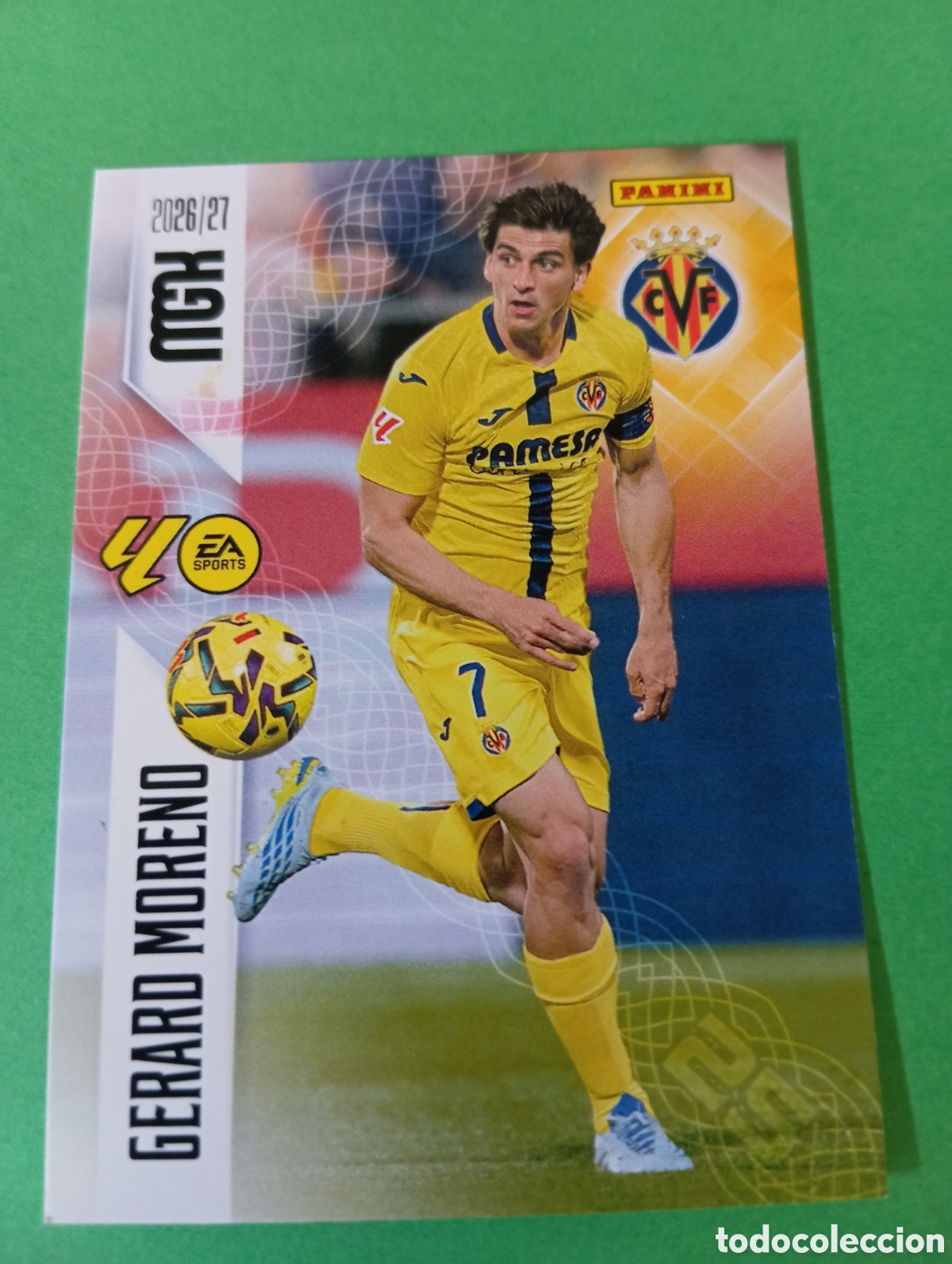 Cromos de f&uacute;tbol: Gerard Moreno Villarreal n&deg;378 / PANINI MEGACRACKS 2026/2027