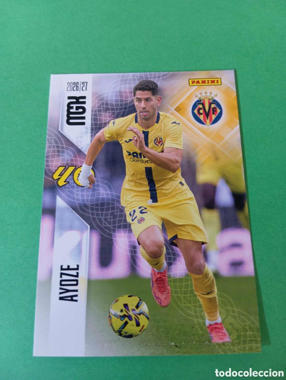 Football Stickers: Ayoze Villarreal n&deg;377 / PANINI MEGACRACKS 2026/2027
