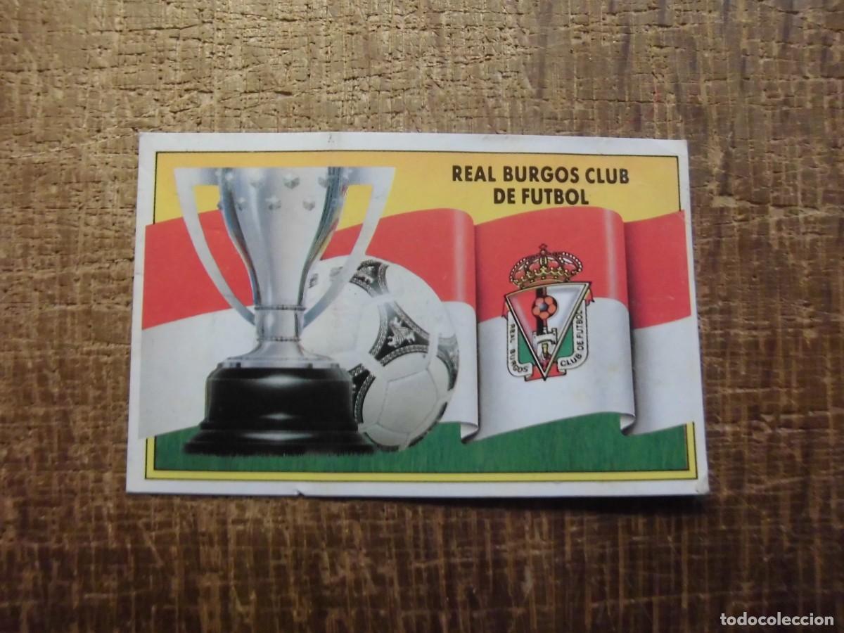 Football Stickers: ESCUDO REAL BURGOS LIGA 90-91 EDICIONES ESTE CROMO RECUPERADO