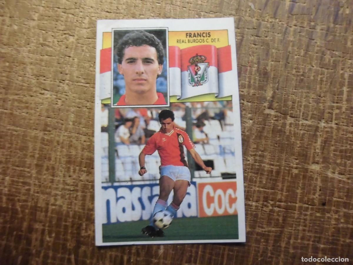 Football Stickers: FRANCIS REAL BURGOS LIGA 90-91 EDICIONES ESTE CROMO RECUPERADO