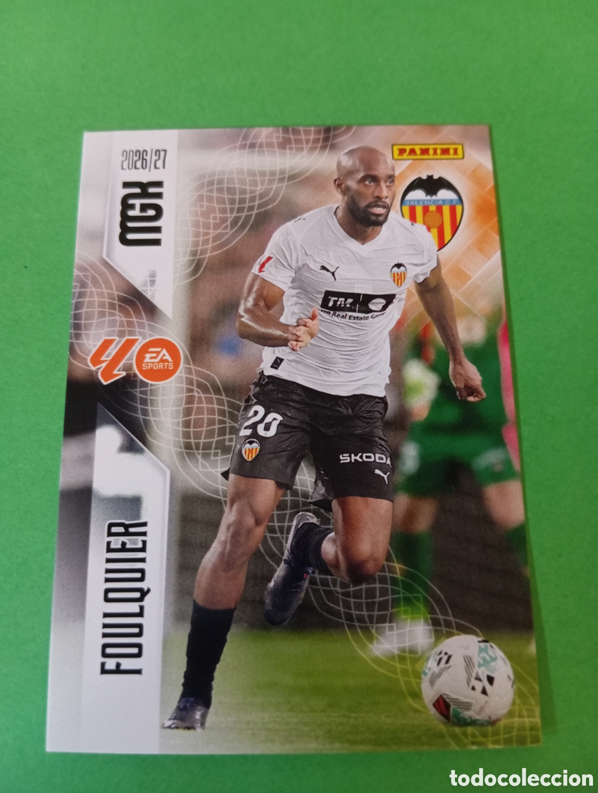 Football Stickers: Foulquier Valencia n&deg;346 / PANINI MEGACRACKS 2026/2027