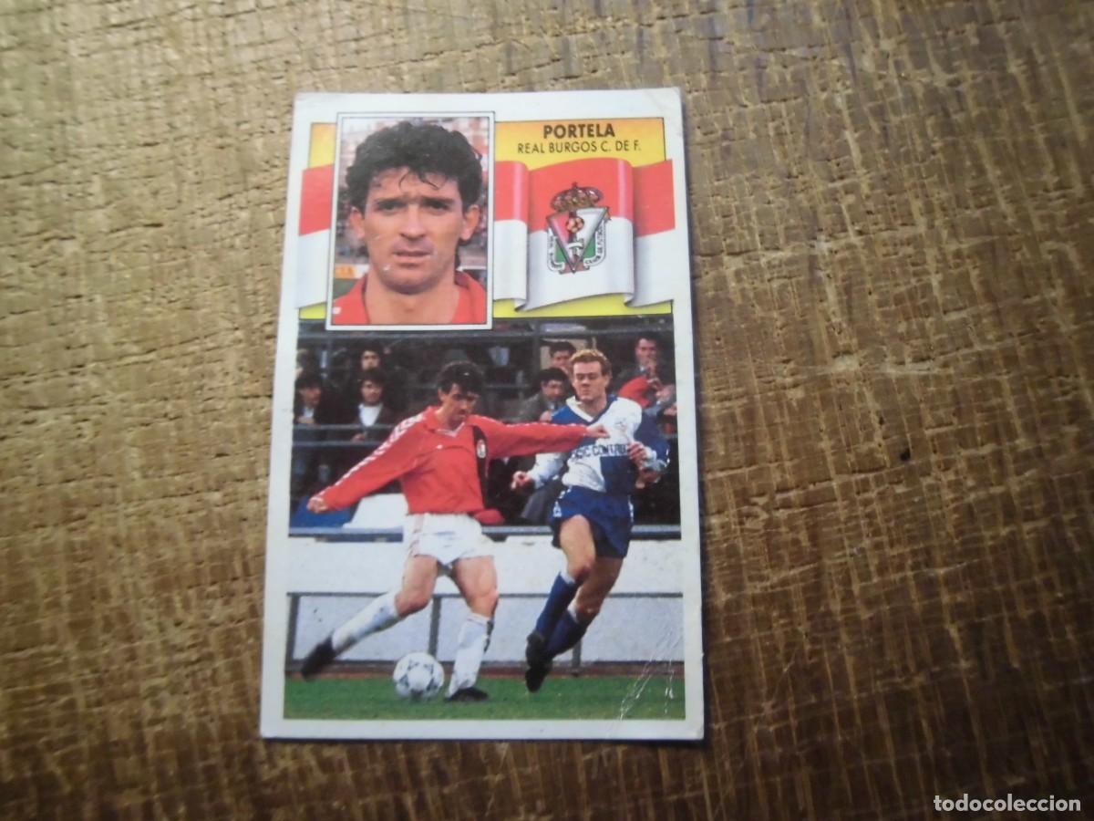 Football Stickers: PORTELA REAL BURGOS LIGA 90-91 EDICIONES ESTE CROMO RECUPERADO