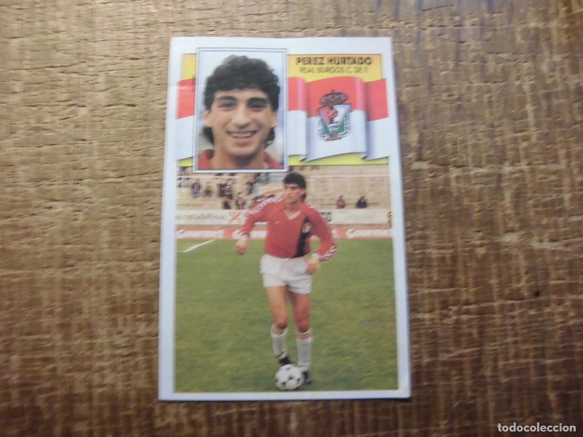 Fu&szlig;ball-Sticker: P&Eacute;REZ HURTADO REAL BURGOS LIGA 90-91 EDICIONES ESTE CROMO RECUPERADO