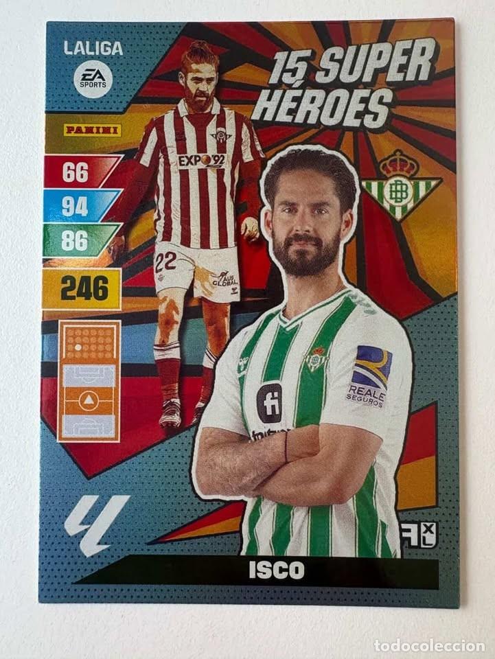 Fu&szlig;ball-Sticker: Isco Betis 15 Super H&eacute;roes Adrenalyn 2023-24