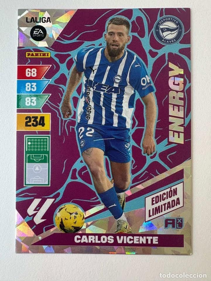 Cromos de f&uacute;tbol: Carlos Vicente Alav&eacute;s Energy Edici&oacute;n Limitada Adrenalyn 2023-24