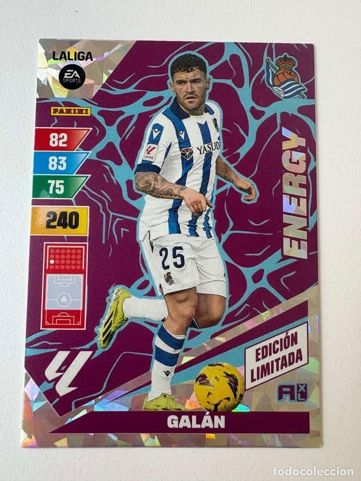 Cromos de f&uacute;tbol: Gal&aacute;n Real Sociedad Energy Edici&oacute;n Limitada Adrenalyn 2023-24