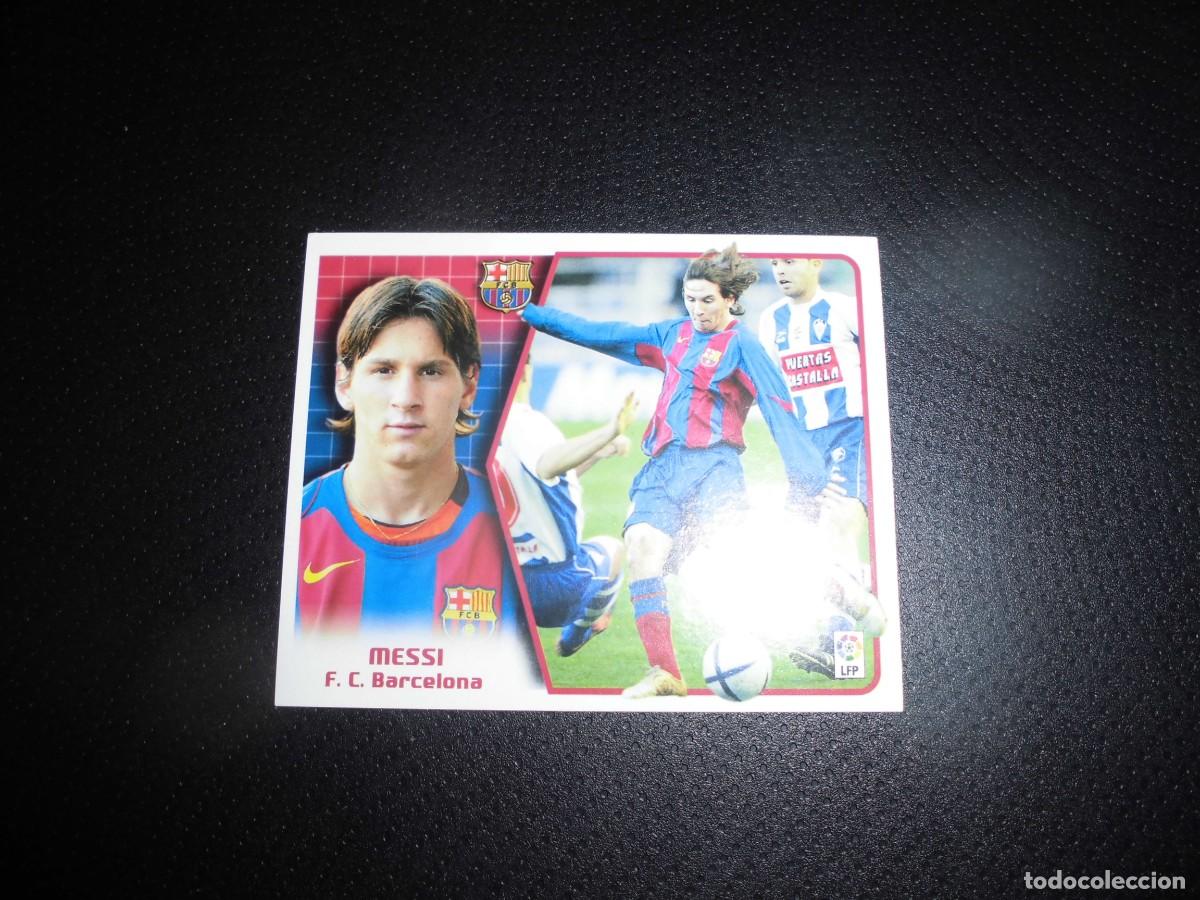 Cromos de f&uacute;tbol: CROMOS FUTBOL: MESSI - F.C. BARCELONA - ESTE LIGA 2005 - 2006. 05 - 06. SIN PEGAR.
