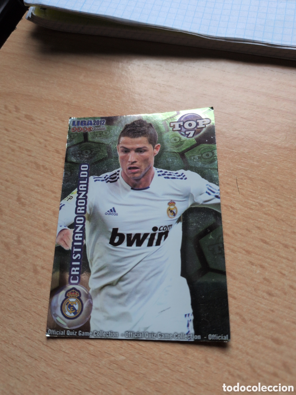 Fu&szlig;ball-Sticker: Cristiano Ronaldo Verde N&deg;596 Real Madrid Mundicromo 2012