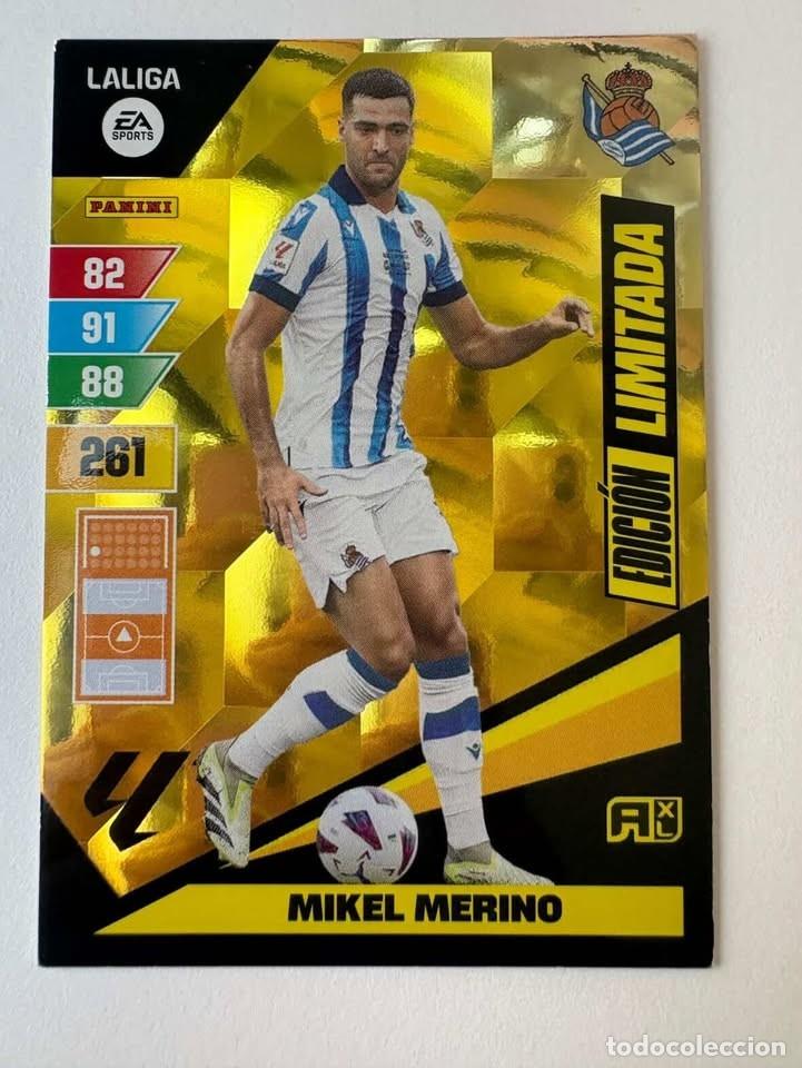Fu&szlig;ball-Sticker: Mikel Merino Real Sociedad Edici&oacute;n Limitada Adrenalyn 2023-24