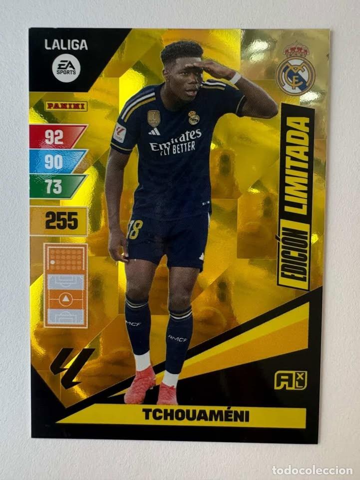 Fu&szlig;ball-Sticker: Tchouameni Real Madrid Edici&oacute;n Limitada Adrenalyn 2023-24