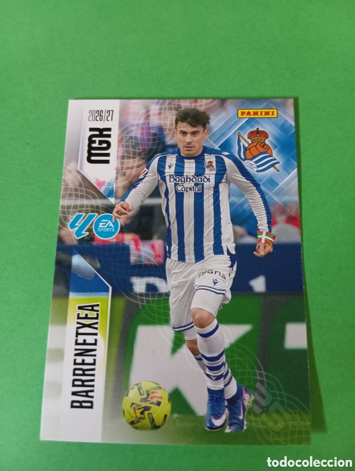 Fu&szlig;ball-Sticker: Barrenetxea Real Sociedad n&deg;321 / PANINI MEGACRACKS 2026/2027