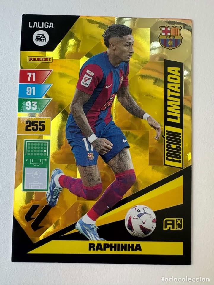 Fu&szlig;ball-Sticker: Raphinha Bar&ccedil;a Edici&oacute;n Limitada Adrenalyn 2023-24