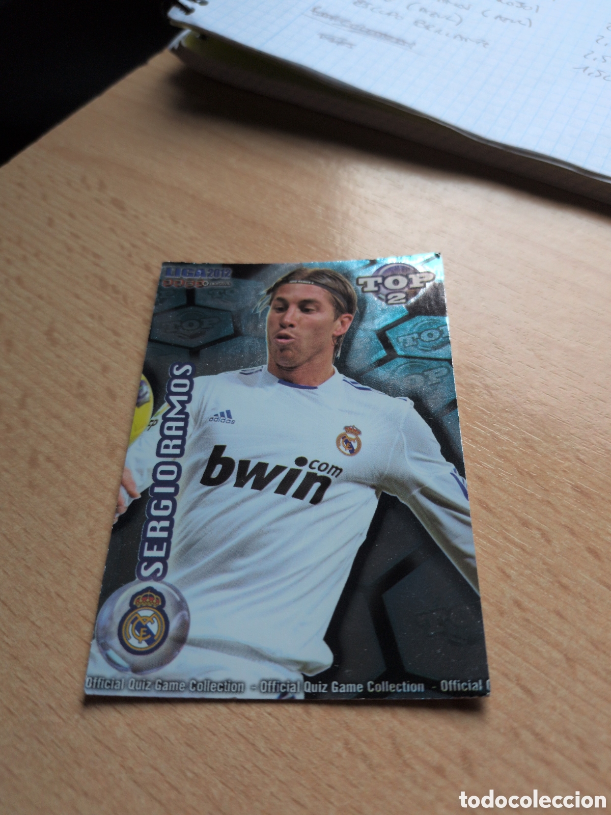 Fu&szlig;ball-Sticker: Sergio Ramos Azul N&deg;551 Real Madrid Mundicromo 2012