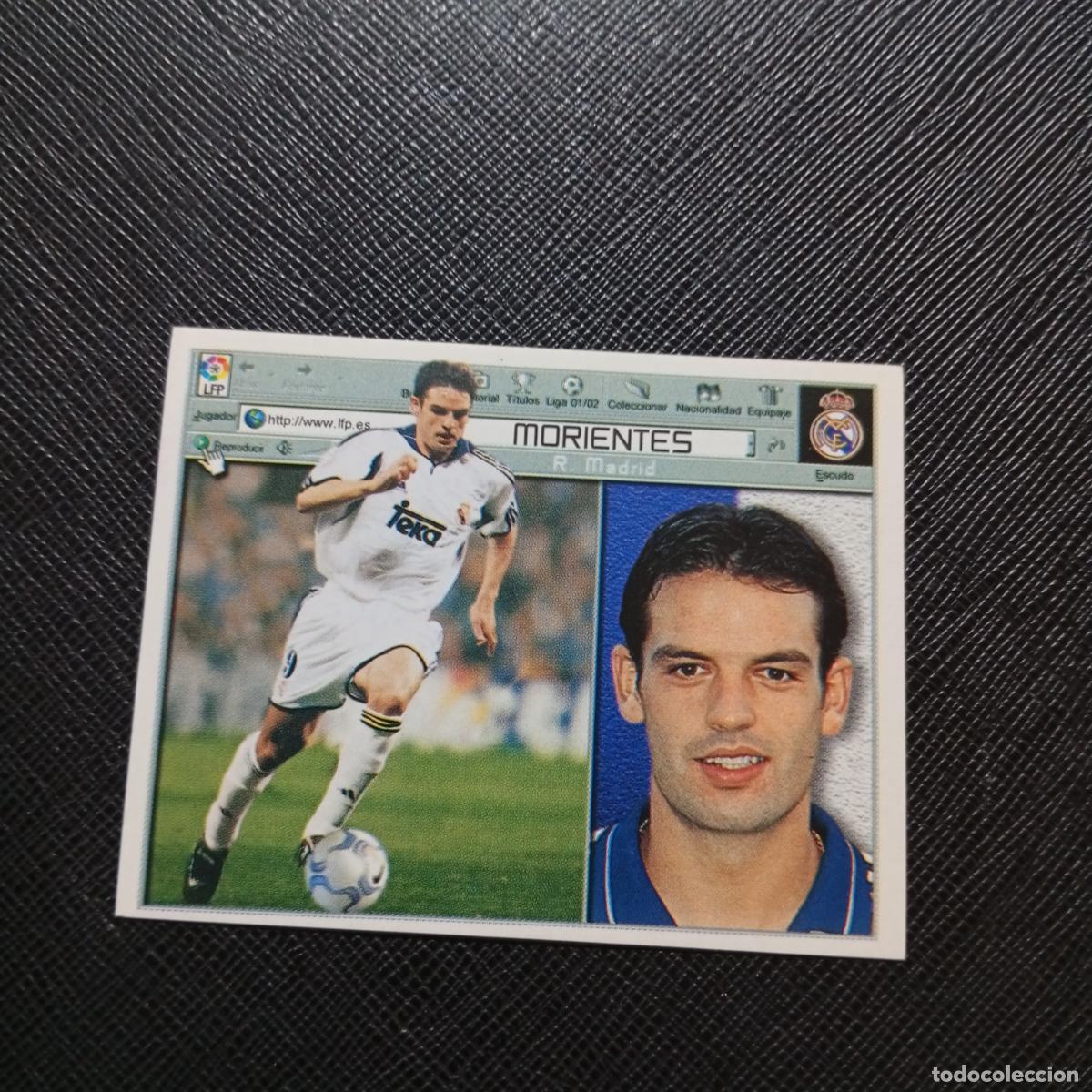 Cromos de f&uacute;tbol: MORIENTES REAL MADRID ESTE 2001 2002 CROMO FUTBOL 01 02 LIGA - SIN PEGAR - A68 PG19