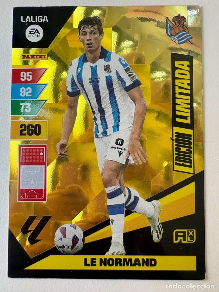 Cromos de f&uacute;tbol: Le Normand Real Sociedad Edici&oacute;n Limitada Adrenalyn 2023-24