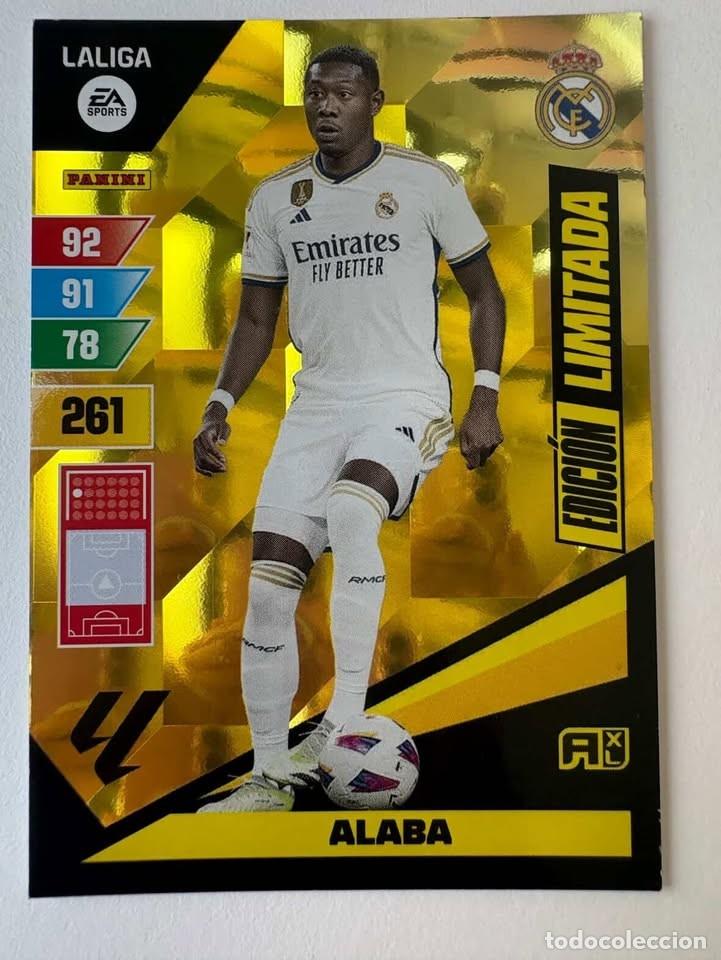 Cromos de f&uacute;tbol: Alaba Real Madrid Edici&oacute;n Limitada Adrenalyn 2023-24