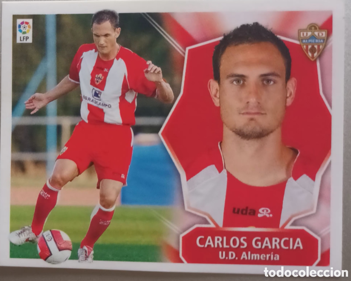 Cromos de f&uacute;tbol: CROMO CARLOS GARC&Iacute;A. UD ALME
