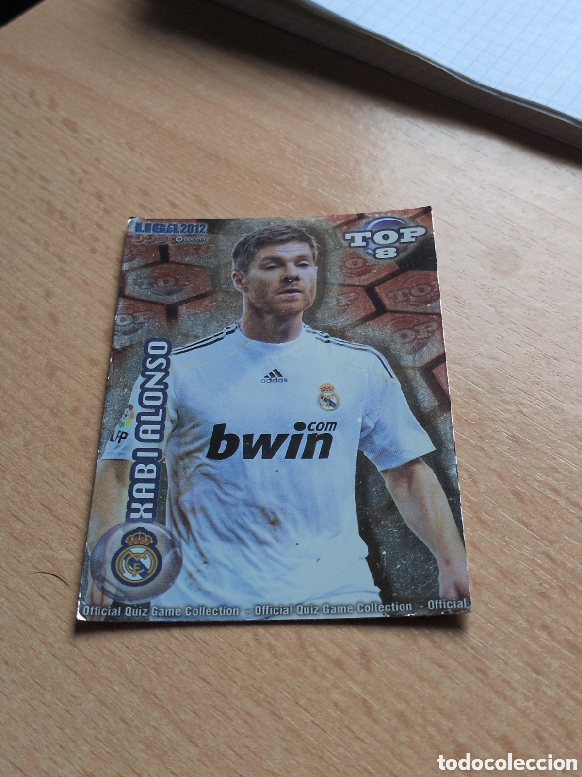 Cromos de f&uacute;tbol: Xabi Alonso Real Madrid N&deg;605 Rojo Mundicromo 2012
