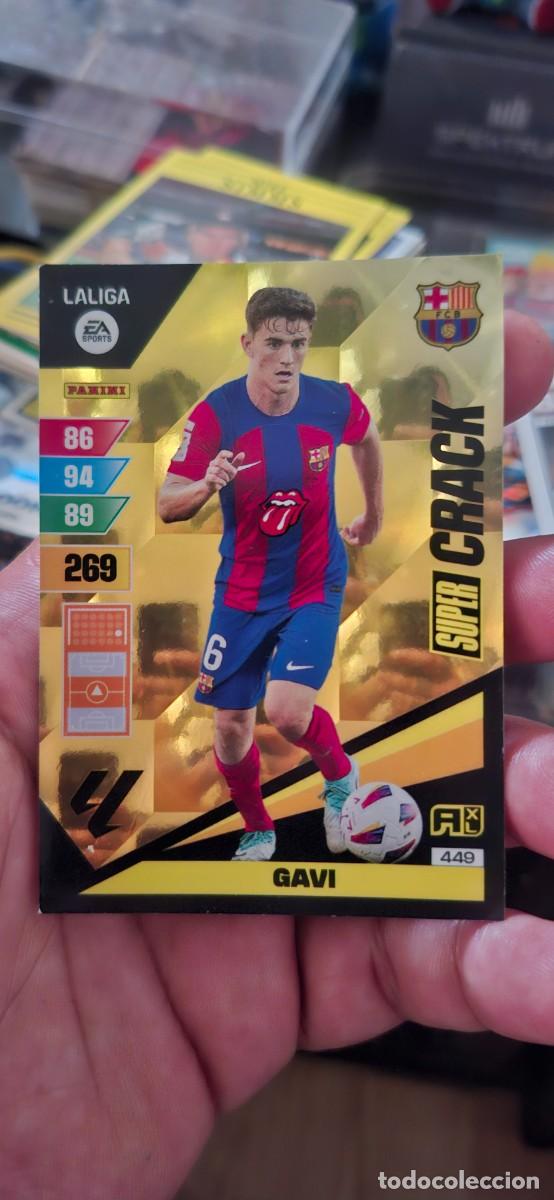 Figurine di Calcio: Gavi 449 - Super Crack - Adrenalyn XL LaLiga 2023-2024 Panini