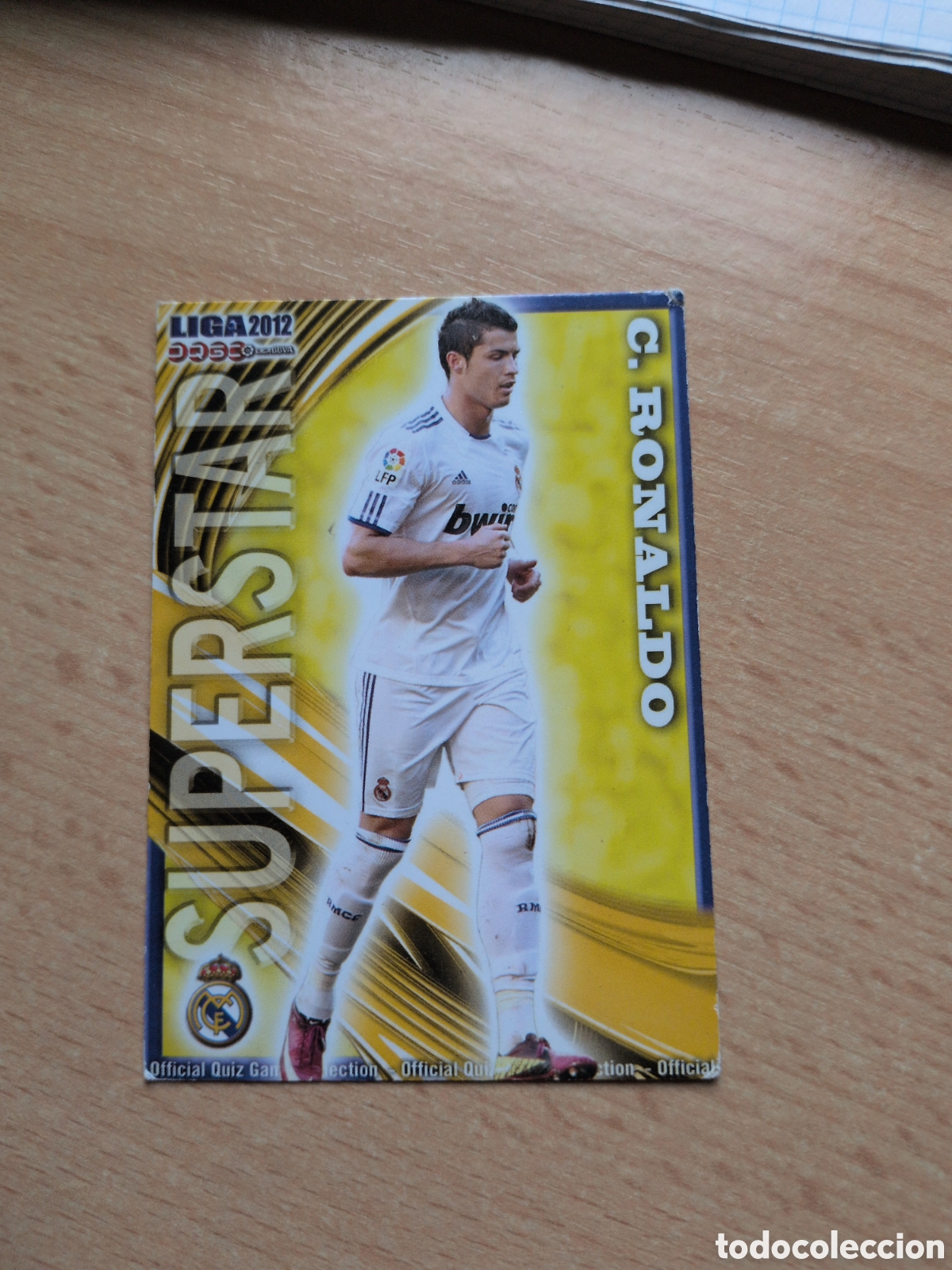 Football Stickers: Cristiano Ronaldo Superstar N&uacute;mero 53 Real Madrid Mundicromo 2012