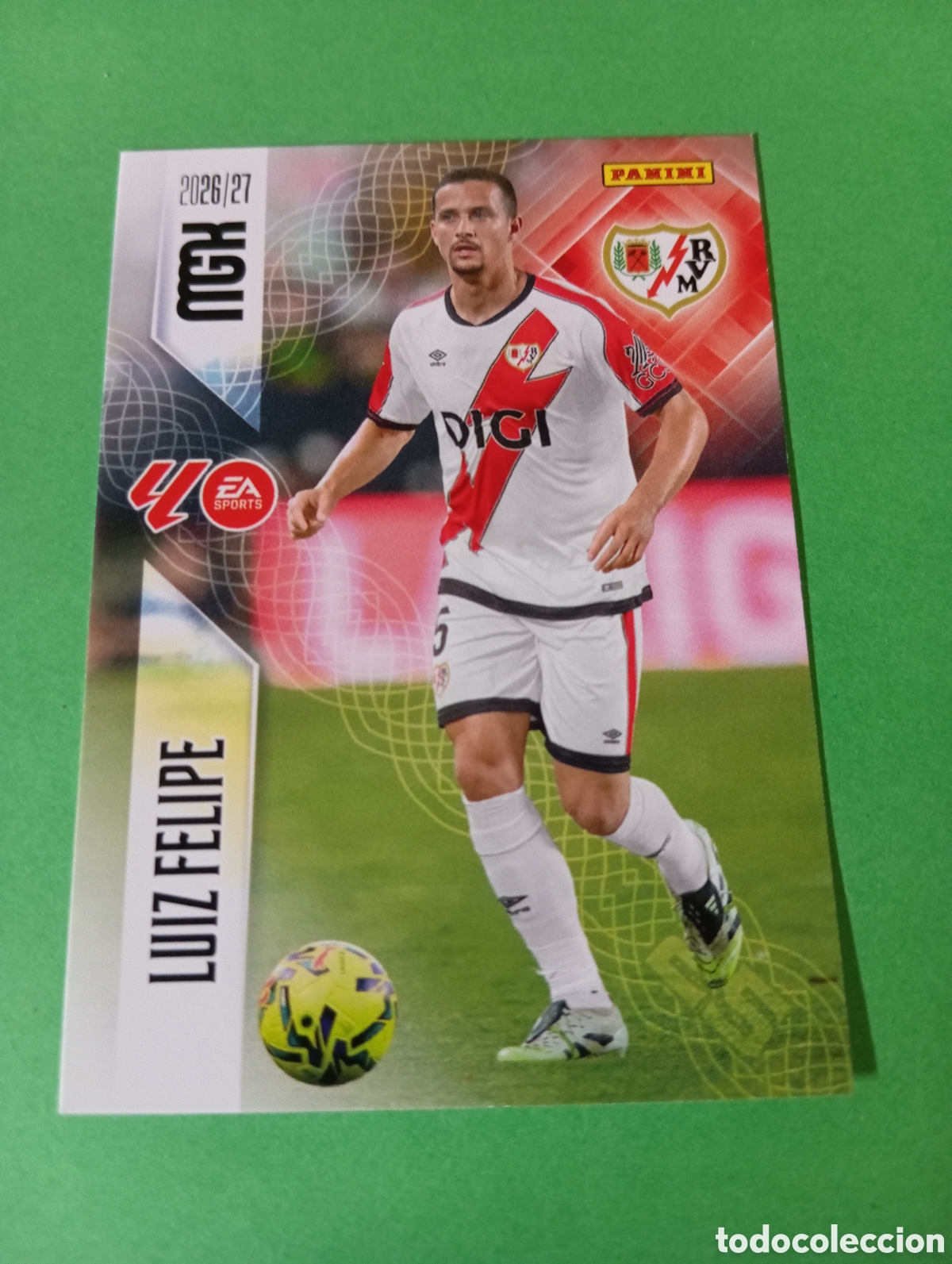 Cromos de f&uacute;tbol: Luiz Felipe Rayo Vallecano n&deg;296 / PANINI MEGACRACKS 2026/2027