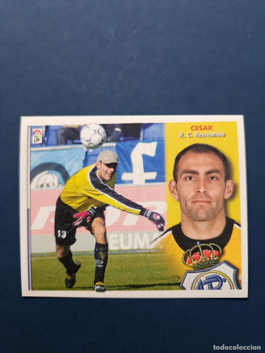 Cromos de f&uacute;tbol: CESAR RECREATIVO LIGA ESTE 02 03 2002 2003 SIN PEGAR NUNCA PEGADO