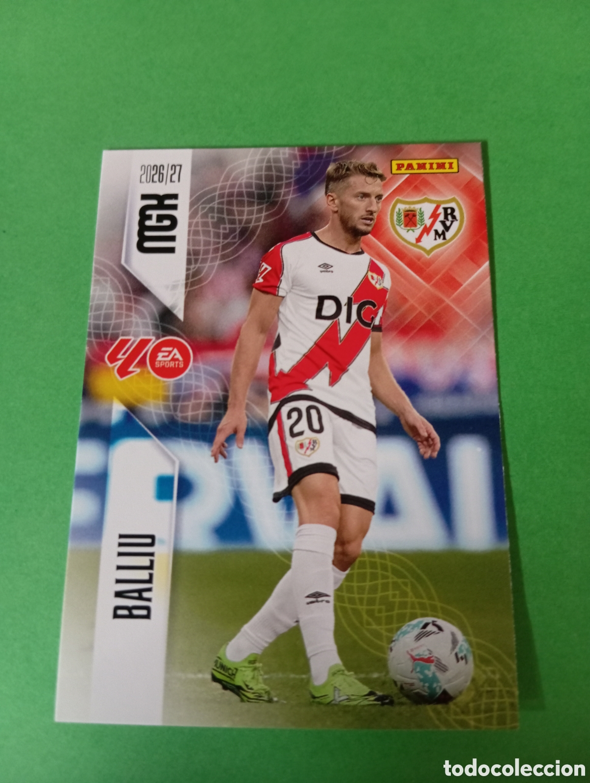 Cromos de f&uacute;tbol: Balliu Rayo Vallecano n&deg;293 / PANINI MEGACRACKS 2026/2027