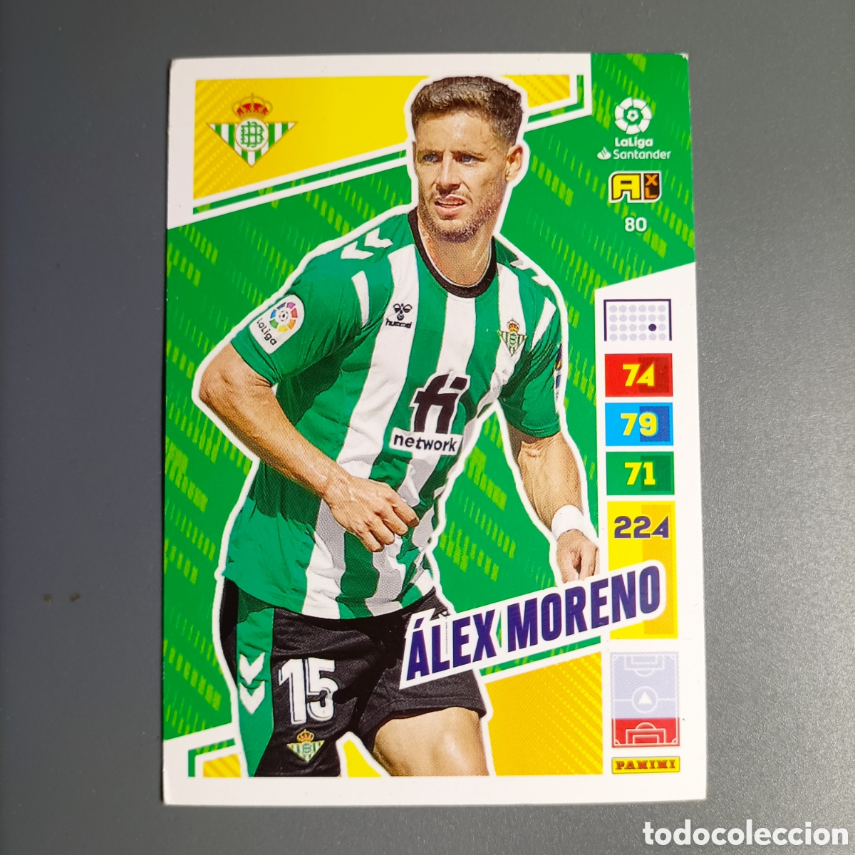 Cromos de f&uacute;tbol: ADRENALYN LIGA 2022-2023 (BETIS) №80 &Aacute;LEX MORENO