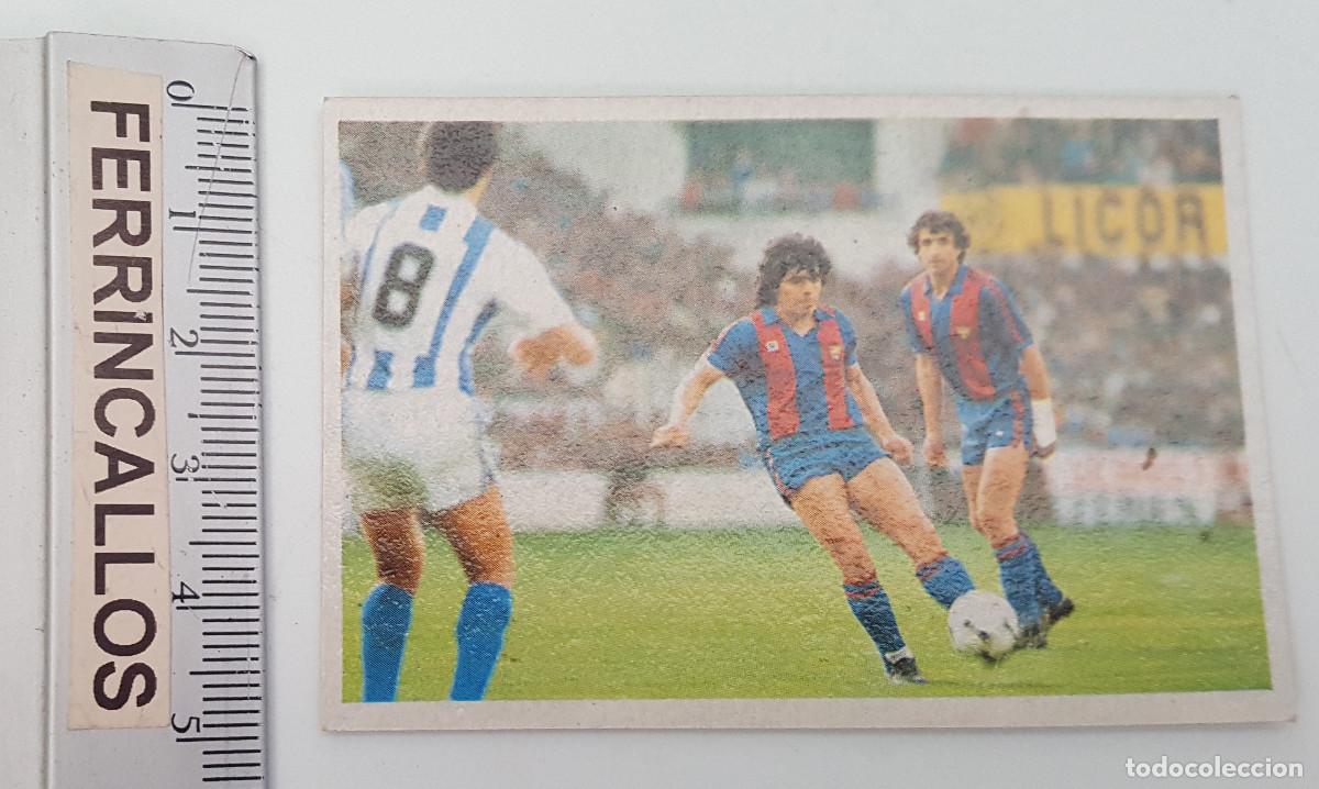 Cromos de f&uacute;tbol: DIEGO ARMANDO MARADONA, MIS LANZAMIENTOS 69, CROMO ESPORT SA, LIGA 1&ordf; DIVISI&Oacute;N 1984 85, SIN PEGAR