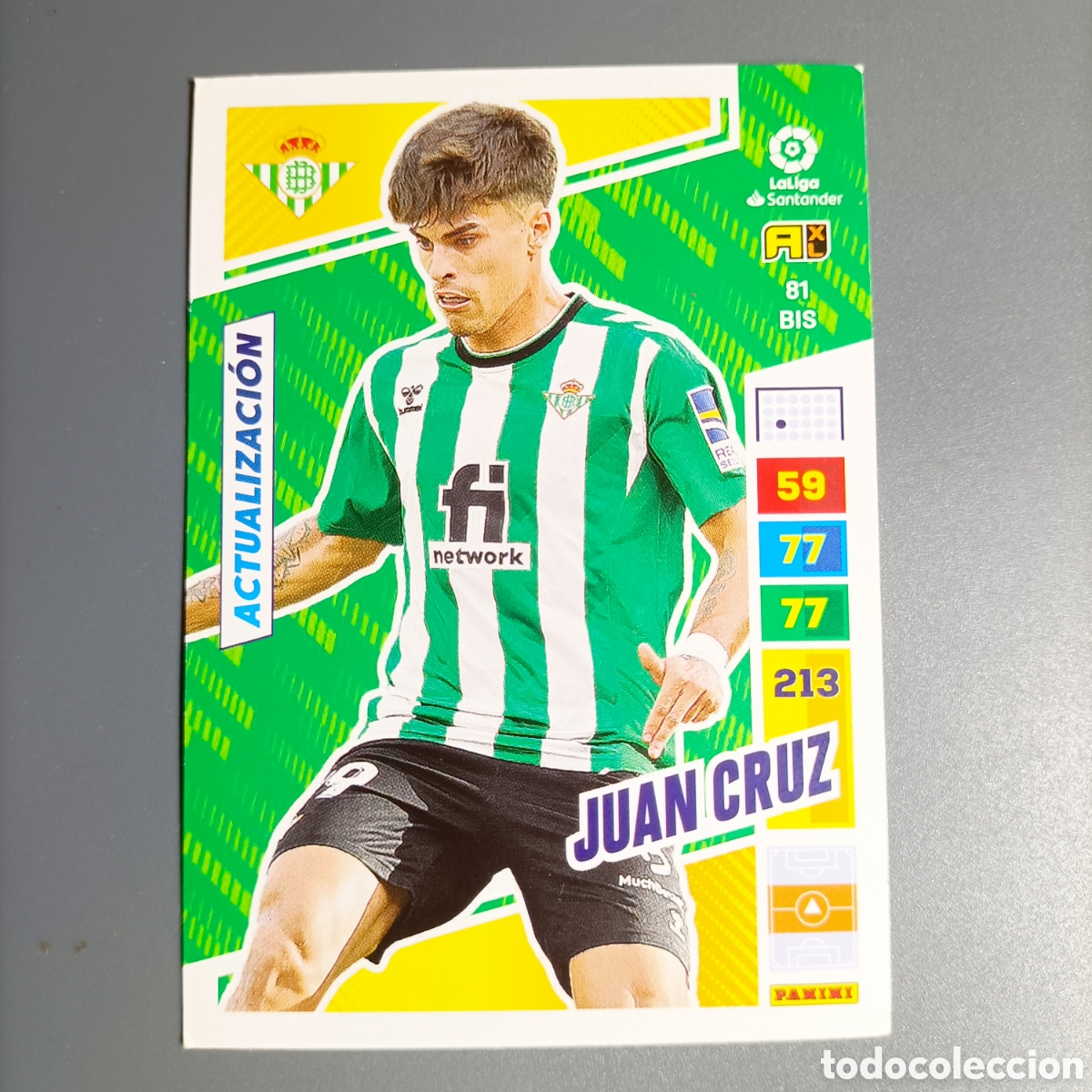 Cromos de f&uacute;tbol: ADRENALYN LIGA 2022-2023 (BETIS) №81 BIS. JUAN CRUZ