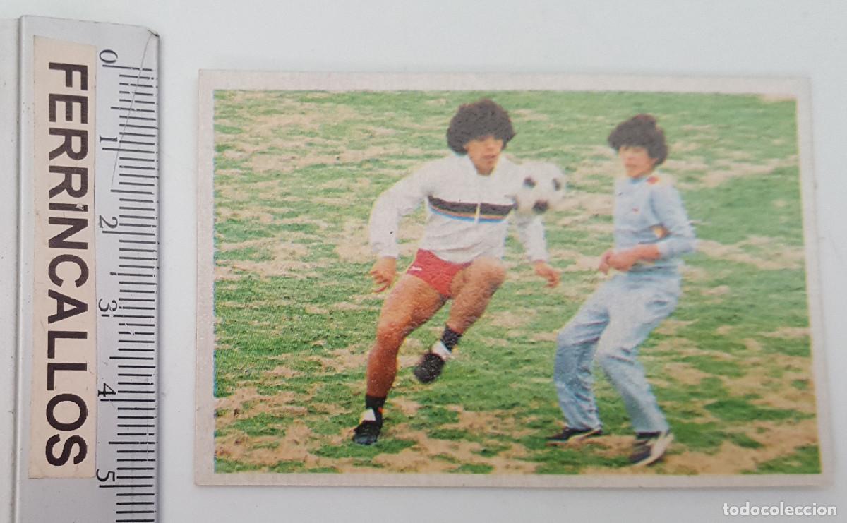 Figurine di Calcio: DIEGO ARMANDO MARADONA, MIS DRIBLINGS 66, CROMO ESPORT SA, LIGA 1&ordf; DIVISI&Oacute;N 1984 85, SIN PEGAR