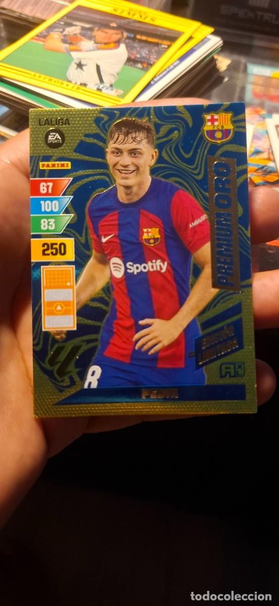 Cromos de f&uacute;tbol: Pedri - Premium Oro - Edici&oacute;n Limitada - Adrenalyn XL LaLiga 2023-2024 Panini