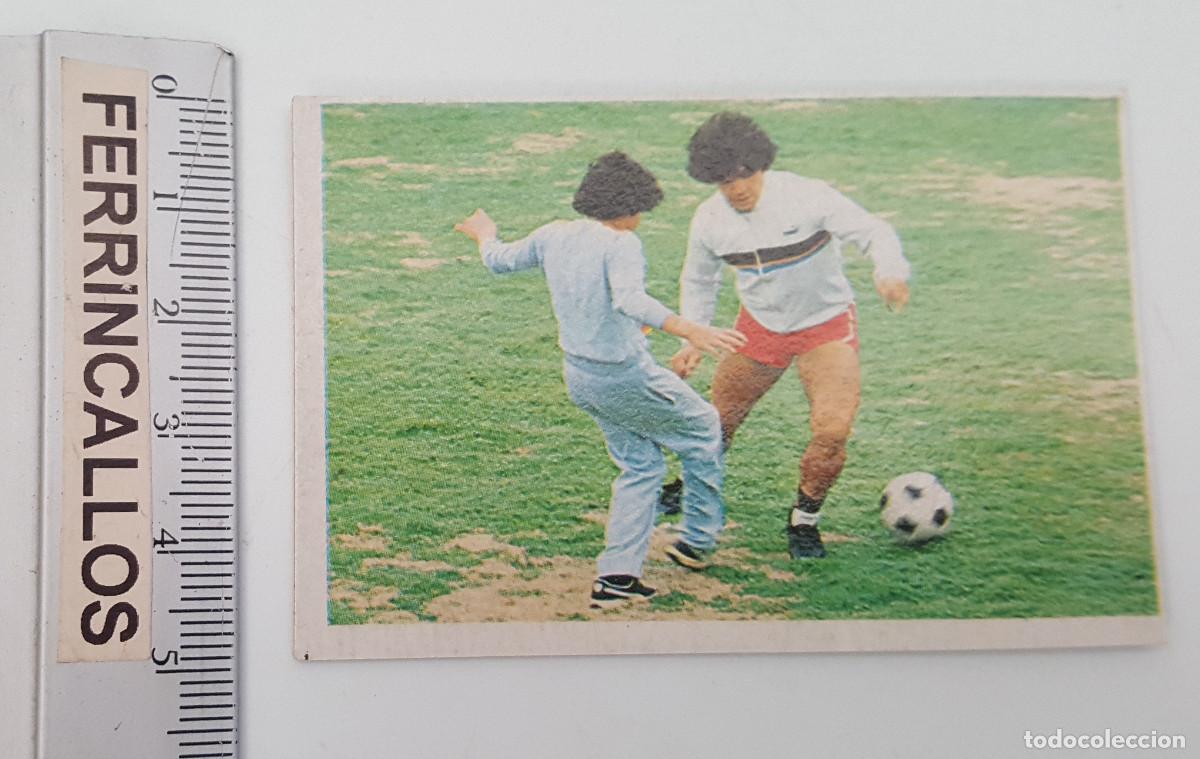Cromos de f&uacute;tbol: DIEGO ARMANDO MARADONA, MIS DRIBLINGS 62, CROMO ESPORT SA, LIGA 1&ordf; DIVISI&Oacute;N 1984 85, SIN PEGAR