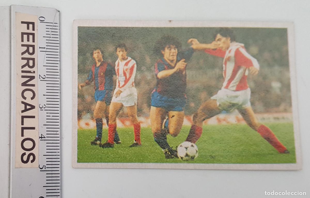 Cromos de f&uacute;tbol: DIEGO ARMANDO MARADONA, MIS DRIBLINGS 61, CROMO ESPORT SA, LIGA 1&ordf; DIVISI&Oacute;N 1984 85, SIN PEGAR