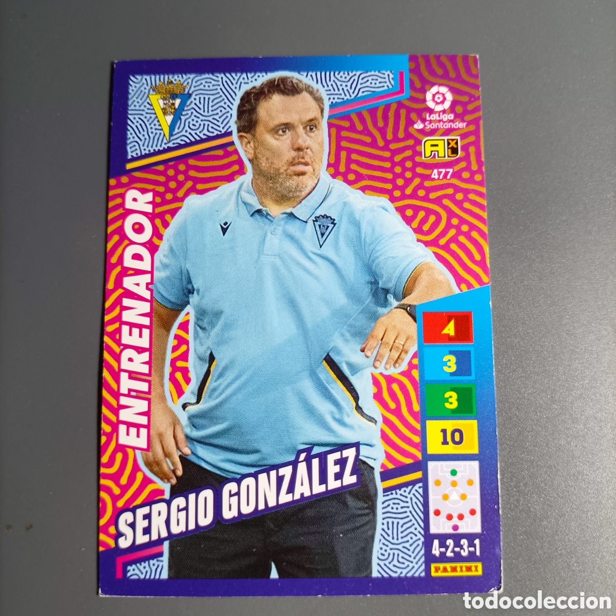 Cromos de f&uacute;tbol: ADRENALYN LIGA 2022-2023 (CADIZ) №477 SERGIO GONZ&Aacute;LEZ