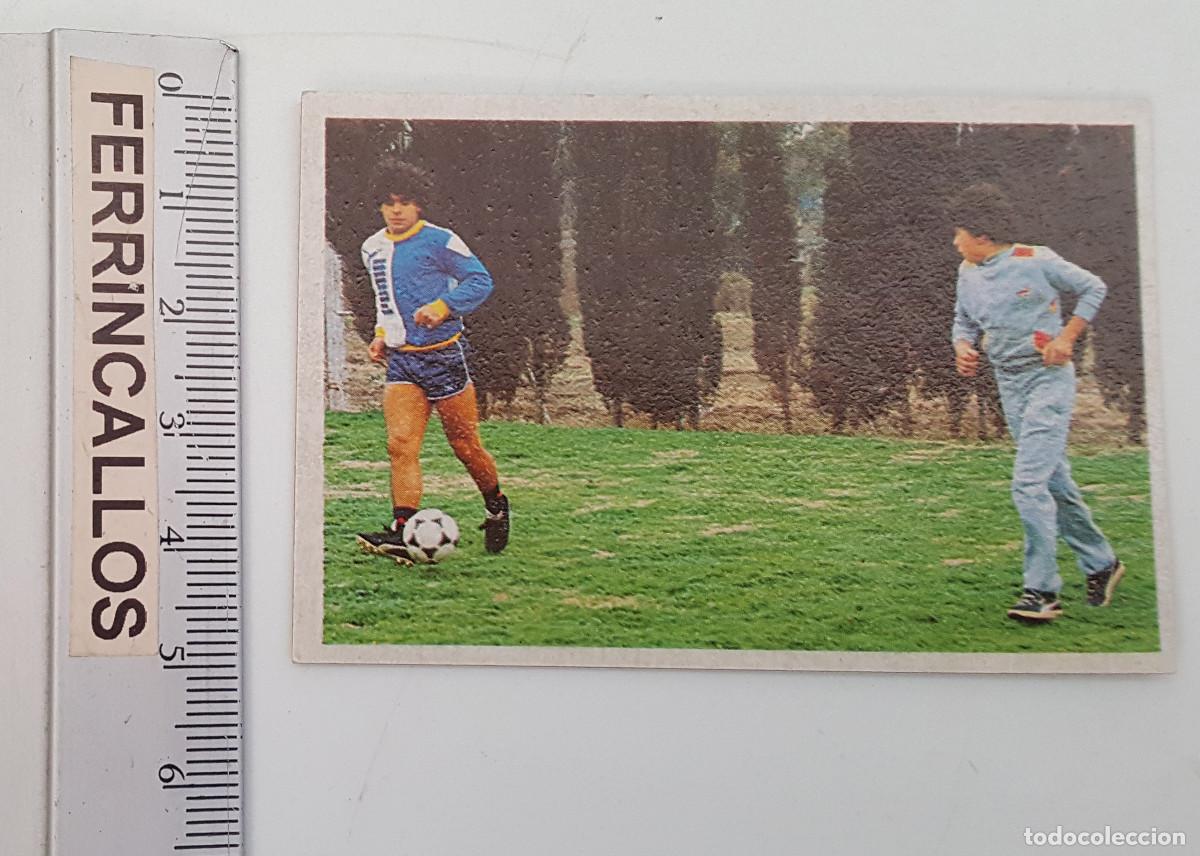 Cromos de f&uacute;tbol: DIEGO ARMANDO MARADONA, MIS PASES 51, CROMO ESPORT SA, LIGA 1&ordf; DIVISI&Oacute;N 1984 85, SIN PEGAR