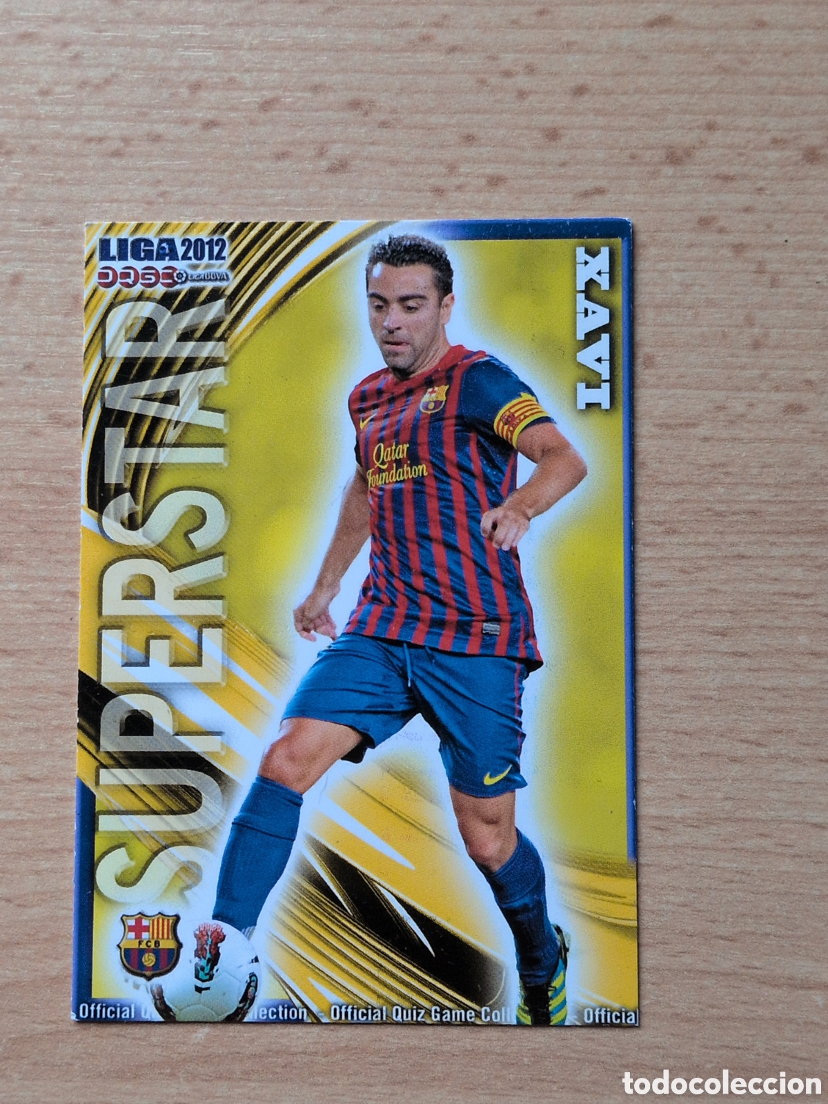 Cromos de f&uacute;tbol: Xavi Superstar Barcelona Mundicromo 2012 n&uacute;mero 23