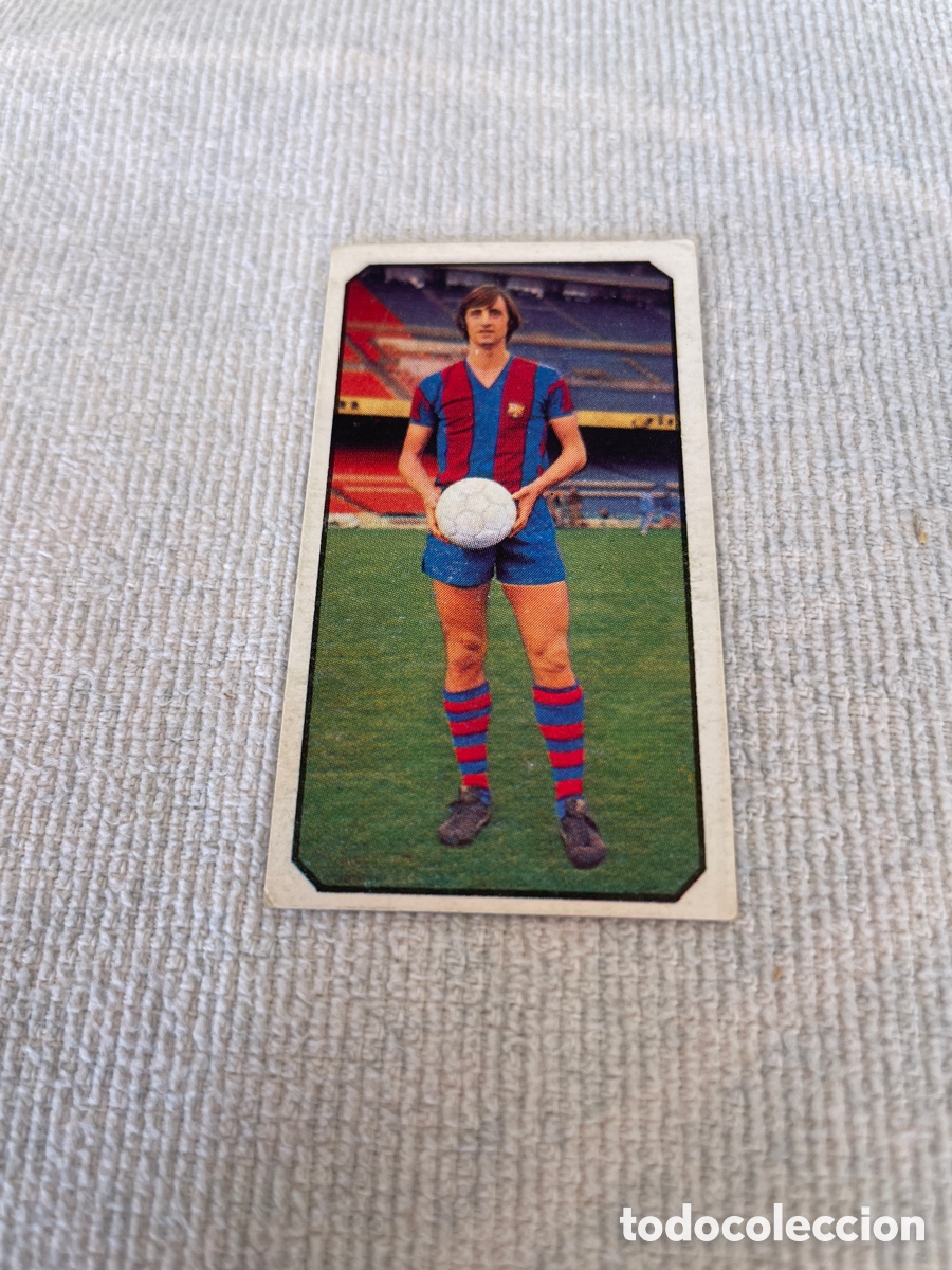 Cromos de f&uacute;tbol: LIGA 77/78 Este CRUYFF F.C. BARCELONA Despegado