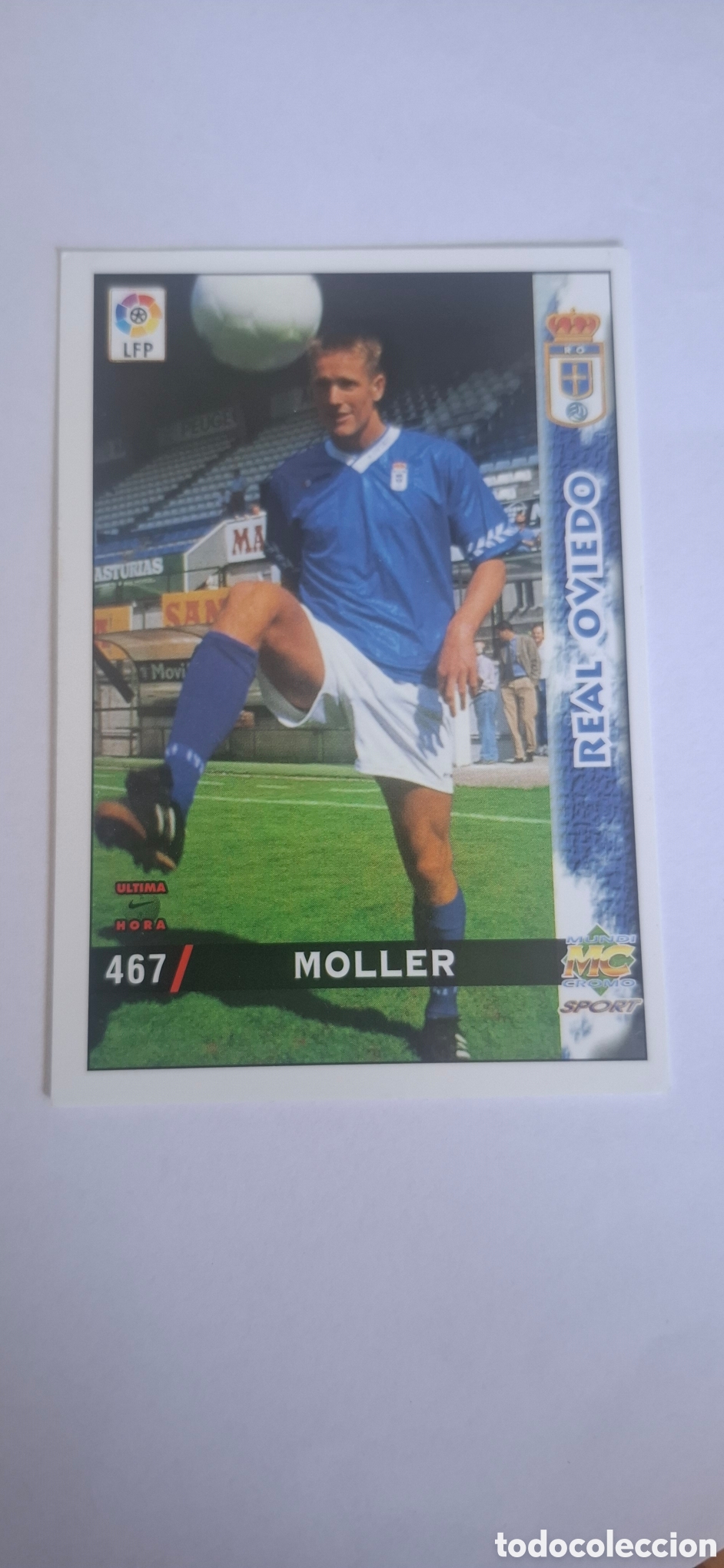 Cromos de f&uacute;tbol: Real Oviedo -N&ordm; 467 Moller -&Uacute;ltima Hora -Mundicromo Las Fichas de la Liga 1998-1999-98-99
