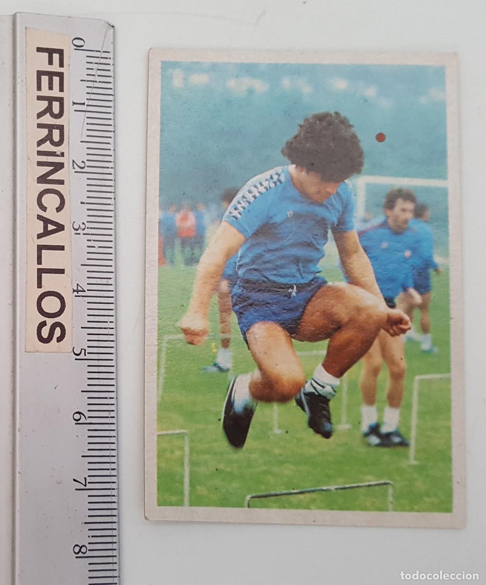 Figurine di Calcio: DIEGO ARMANDO MARADONA, MIS ENTRENAMIENTOS 27, CROMO ESPORT SA, LIGA 1&ordf; DIVISI&Oacute;N 1984 85, SIN PEGAR