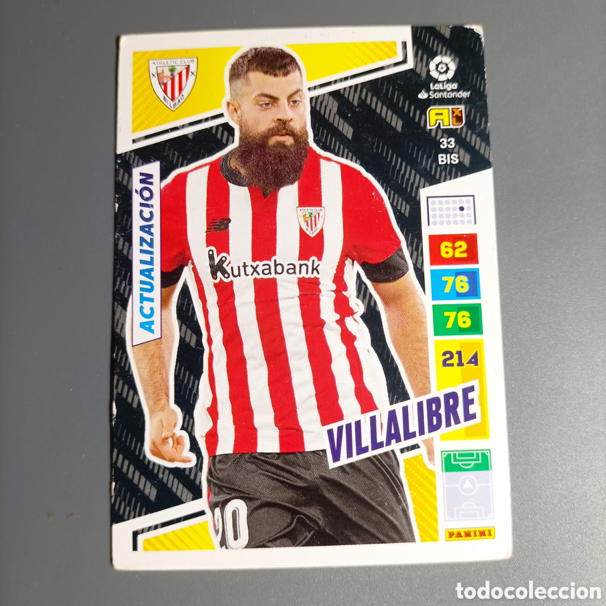 Figurine di Calcio: ADRENALYN LIGA 2022-2023 (ATHLETIC) №33 BIS. VILLA LIBRE / ACTUALIZACI&Oacute;N