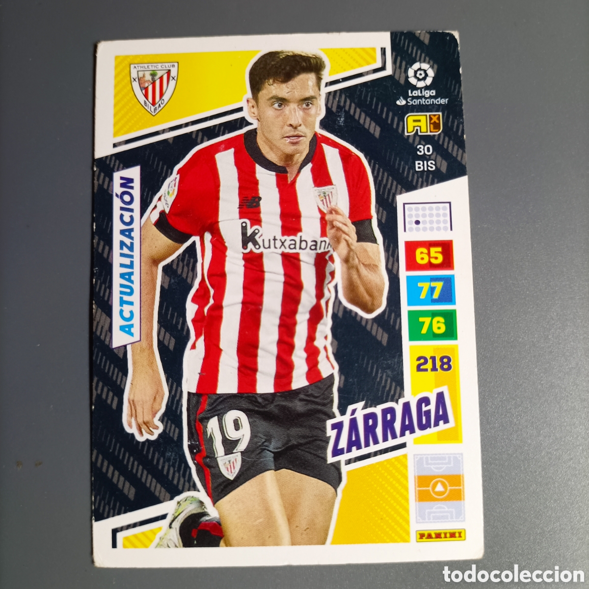 Cromos de f&uacute;tbol: ADRENALYN LIGA 2022-2023 (ATHLETIC) №30 BIS. ZARRAGA / ACTUALIZACI&Oacute;N
