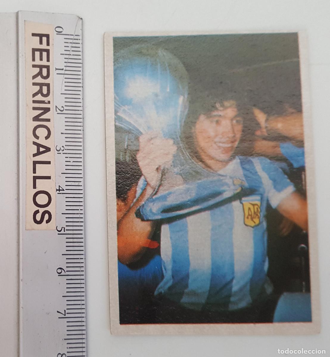 Cromos de f&uacute;tbol: DIEGO ARMANDO MARADONA, MIS TROFEOS 20, CROMO ESPORT SA, LIGA 1&ordf; DIVISI&Oacute;N 1984 85, SIN PEGAR