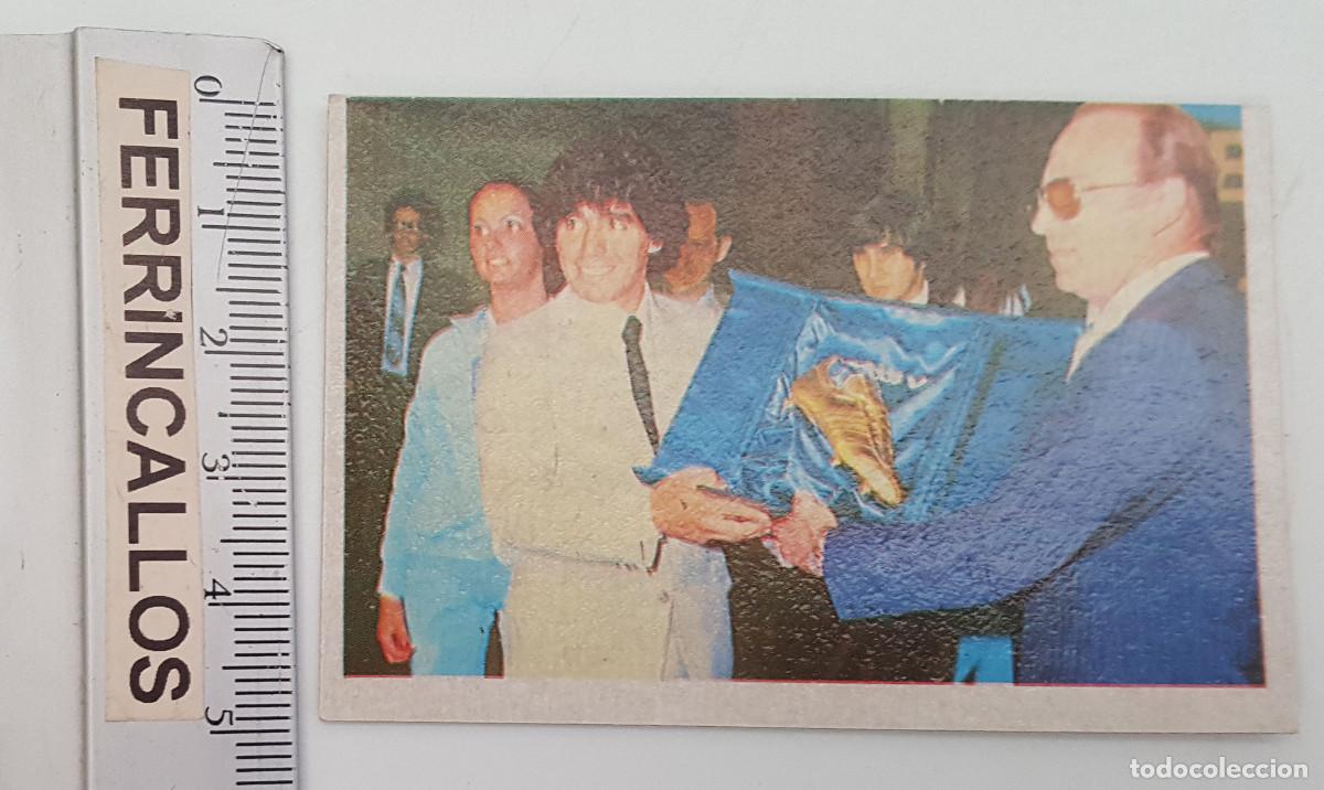Cromos de f&uacute;tbol: DIEGO ARMANDO MARADONA, MIS TROFEOS 19, CROMO ESPORT SA, LIGA 1&ordf; DIVISI&Oacute;N 1984 85, SIN PEGAR