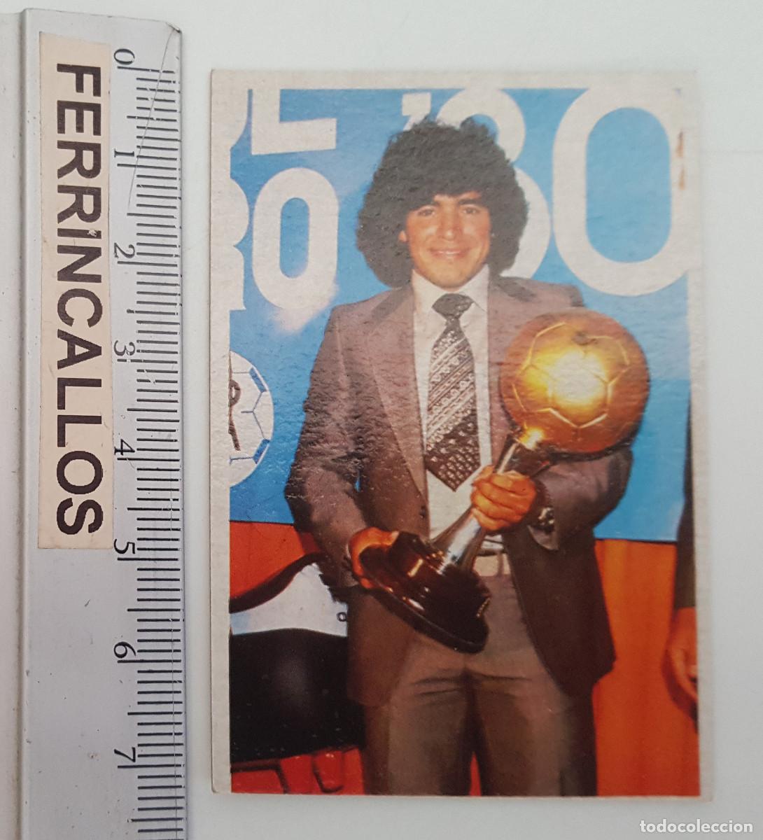Cromos de f&uacute;tbol: DIEGO ARMANDO MARADONA, MIS TROFEOS 17, CROMO ESPORT SA, LIGA 1&ordf; DIVISI&Oacute;N 1984 85, SIN PEGAR