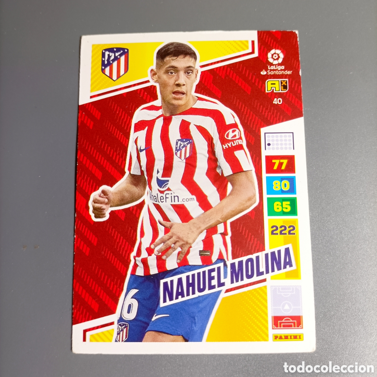 Fu&szlig;ball-Sticker: ADRENALYN LIGA 2022-2023 (ATL&Eacute;TICO) №40 NAHUEL MOLINA