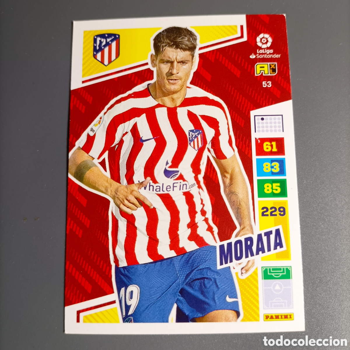 Figurine di Calcio: ADRENALYN LIGA 2022-2023 (ATL&Eacute;TICO) №53 MORATA