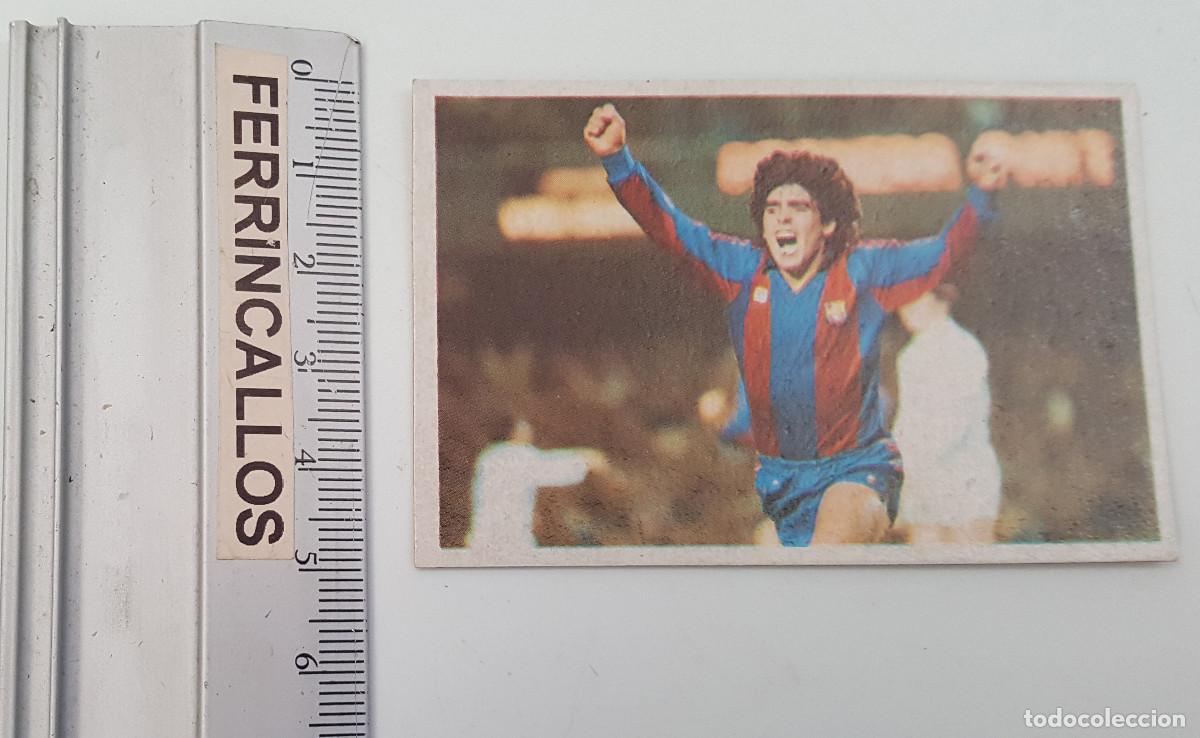 Cromos de f&uacute;tbol: DIEGO ARMANDO MARADONA, MIS EQUIPOS 12, CROMO ESPORT SA, LIGA 1&ordf; DIVISI&Oacute;N 1984 85, SIN PEGAR