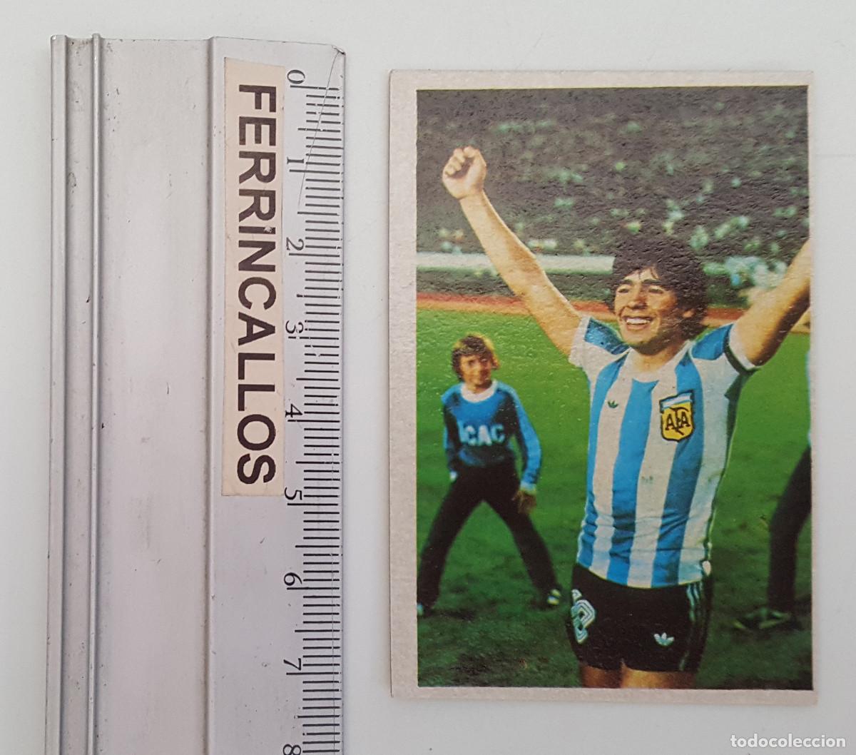 Cromos de f&uacute;tbol: DIEGO ARMANDO MARADONA, MIS EQUIPOS 8, CROMO ESPORT SA, LIGA 1&ordf; DIVISI&Oacute;N 1984 85, SIN PEGAR