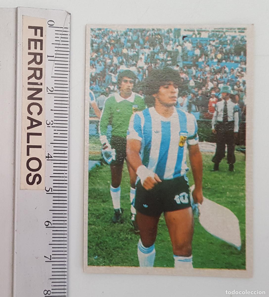 Cromos de f&uacute;tbol: DIEGO ARMANDO MARADONA, MIS EQUIPOS 7, CROMO ESPORT SA, LIGA 1&ordf; DIVISI&Oacute;N 1984 85, SIN PEGAR